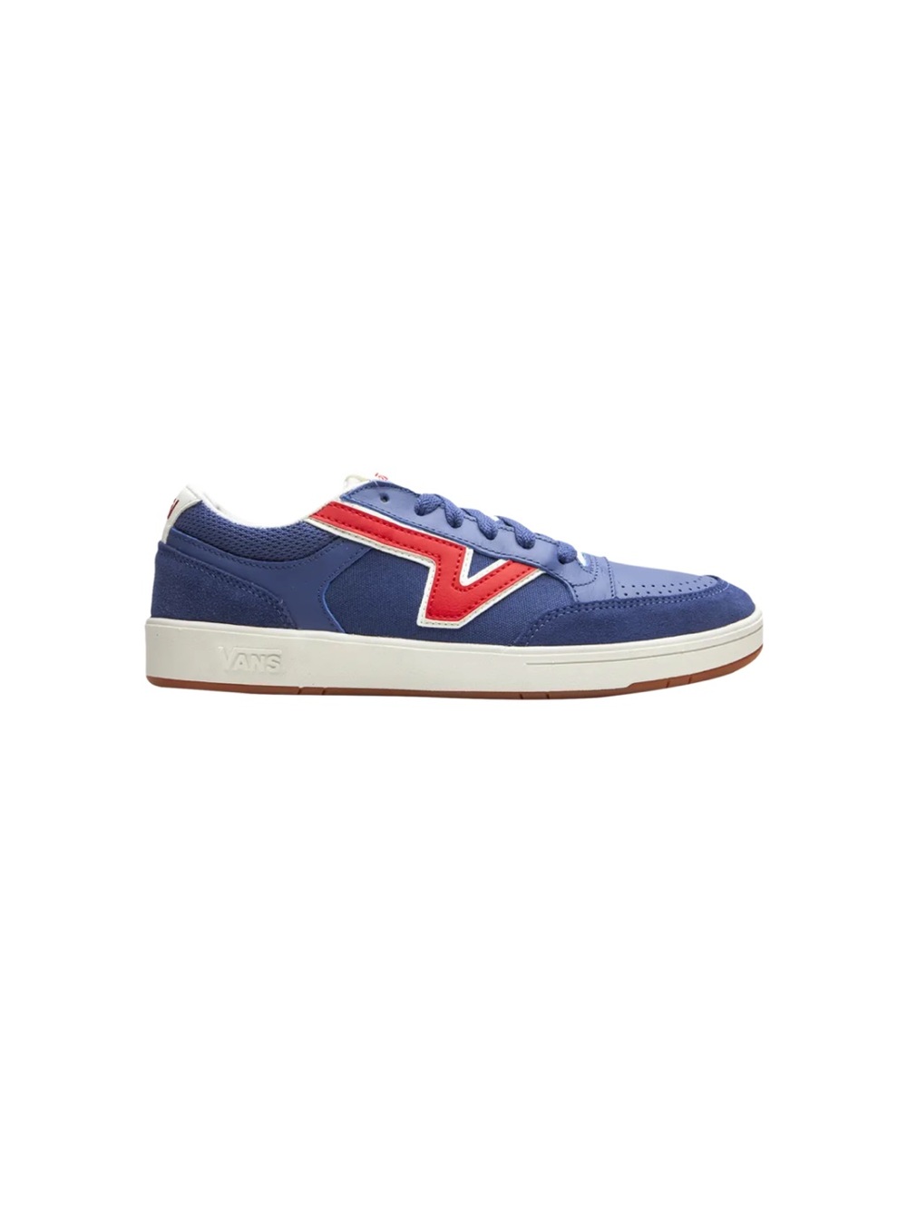 Vans Kids Navy Low-Top Sneakers with Red Stripe